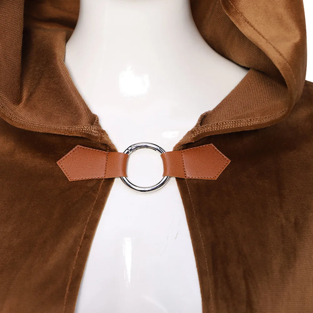 Замшевый бархатный плащ с капюшоном в стиле ретро, аксессуары для кино и ТВ, средневековый костюм на Хэллоуин, этнический сценический костюм для девочек-подростков 
Замшевый бархатный плащ с капюшоном в стиле ретро, аксессуары для кино и ТВ, средневековый костюм на Хэллоуин, этнический сценический костюм для девочек-подростков