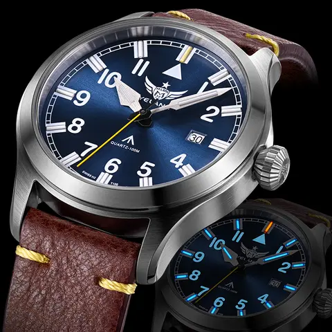 Yelang V1021 Men Quartz Watch 42mm Swiss Ronda Movement Luminous T100 100m Waterproof Men's Diving Watch 316L Stainless Sapphire