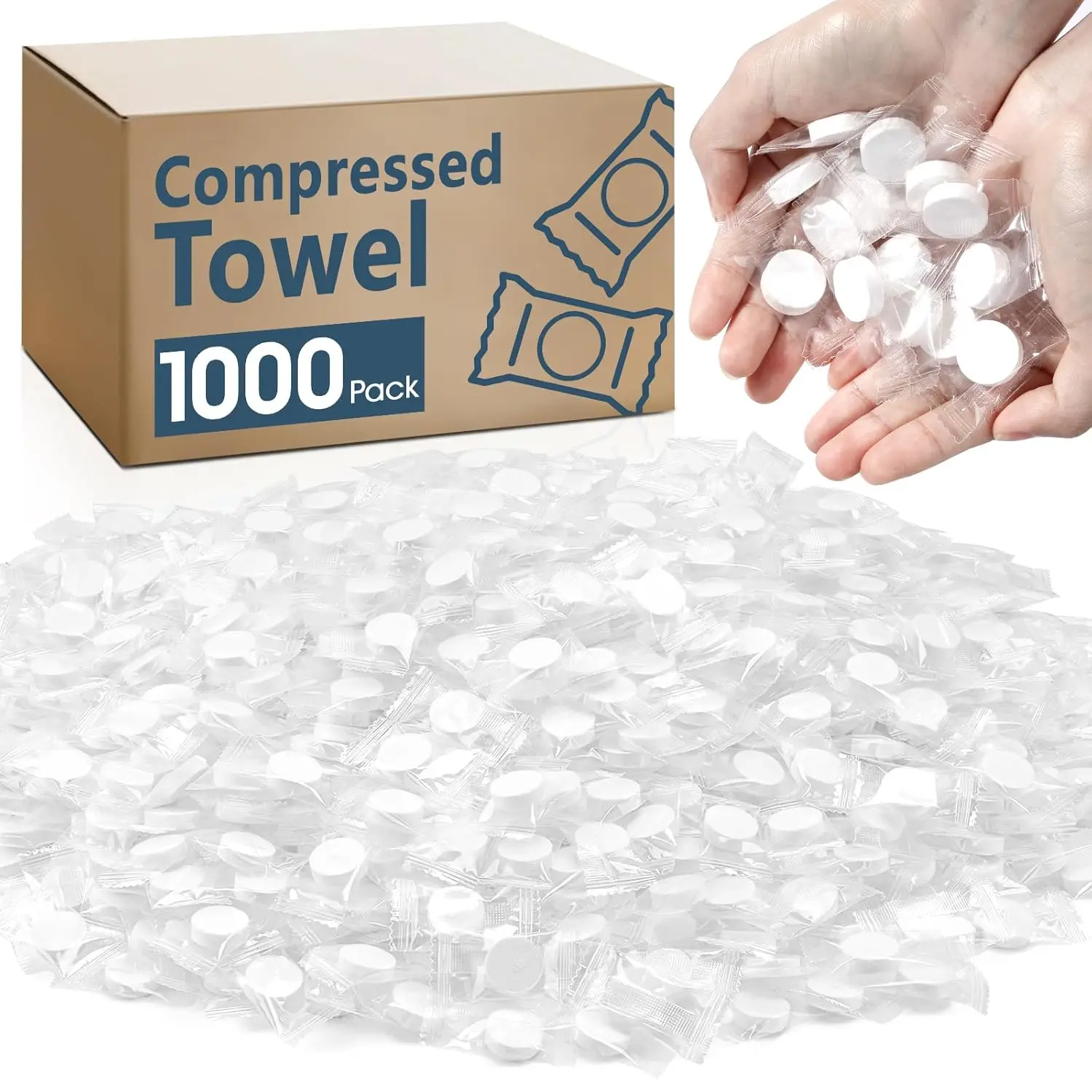 1000 PCS Compressed Towel Tablets for Travel Camping Outdoor Sports, Mini Disposable Face Towels Bulk Portable Coin Tissues
1000 PCS Compressed Towel Tablets for Travel Camping Outdoor Sports, Mini Disposable Face Towels Bulk Portable Coin Tissues