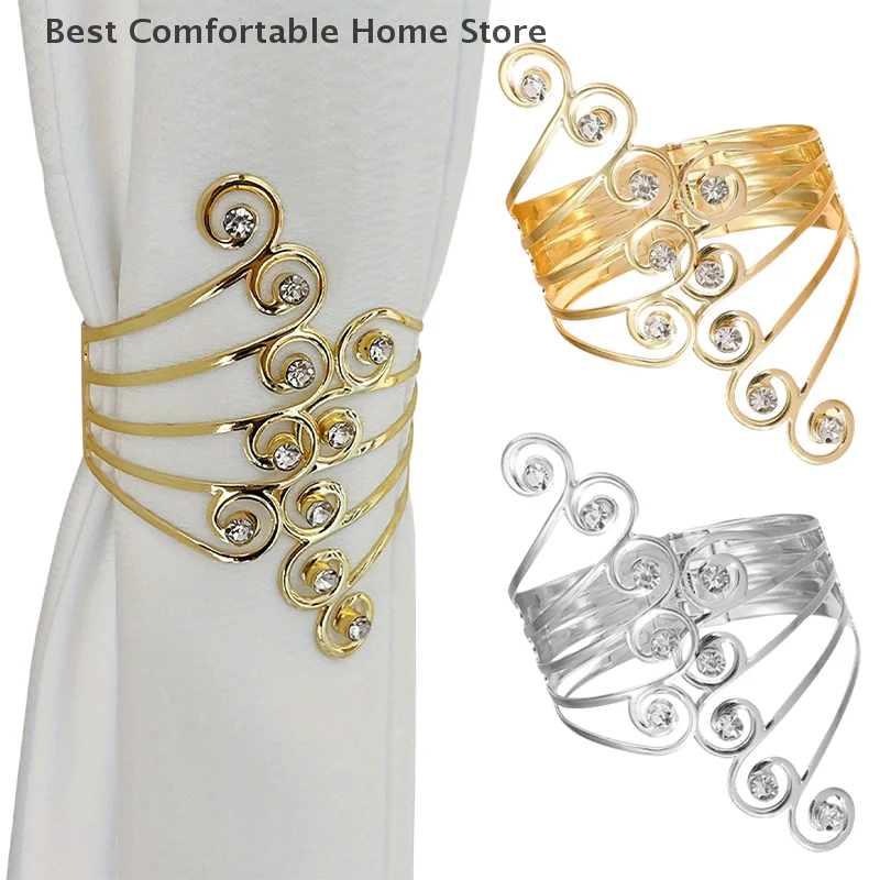 2pcs Curtain Tie Backs, Sparkling Rhinestone Curtain Holdbacks, Curtain Holder Buckle, Modern Design Curtain Drapes Clips
2pcs Curtain Tie Backs, Sparkling Rhinestone Curtain Holdbacks, Curtain Holder Buckle, Modern Design Curtain Drapes Clips