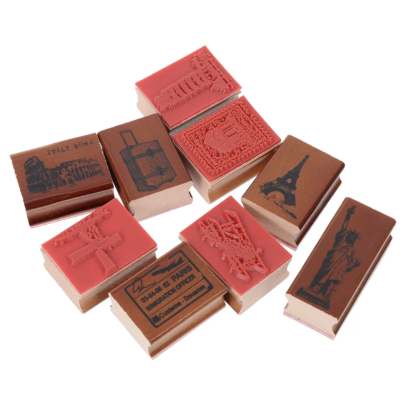 9 Retro Wood Seal Stamps Travel Theme Scrapbooking Cards DIY Decorative Printing Photo Albums Envelopes Diaries Wooden Stamps
9 Retro Wood Seal Stamps Travel Theme Scrapbooking Cards DIY Decorative Printing Photo Albums Envelopes Diaries Wooden Stamps