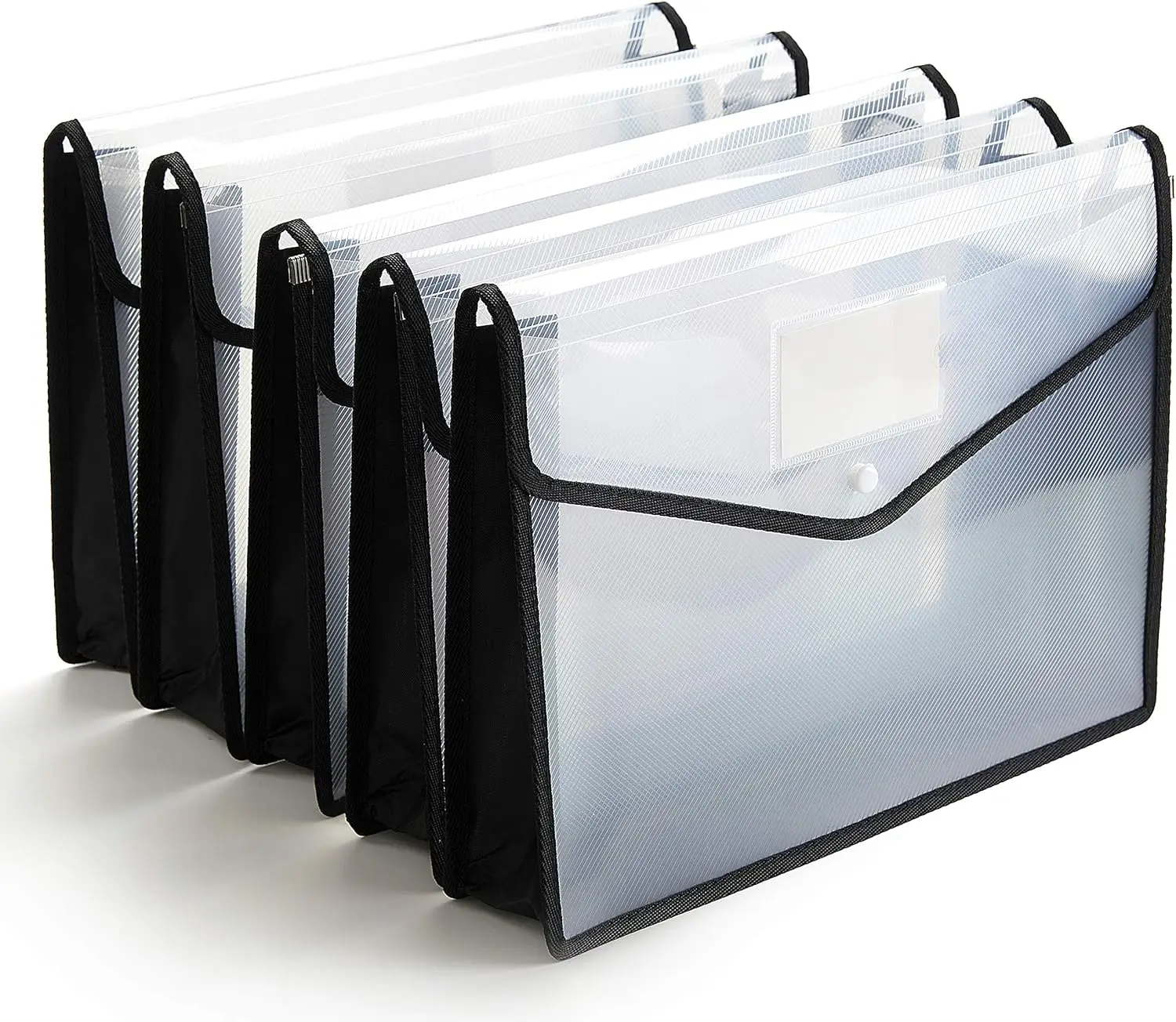 5-Pack Legal Size Expanding File Folder, Waterproof Plastic Accordion File Pouch with Snap Button, Large Capacity Document Wallet for Office School Home
5-Pack Legal Size Expanding File Folder, Waterproof Plastic Accordion File Pouch with Snap Button, Large Capacity Document Wallet for Office School Home