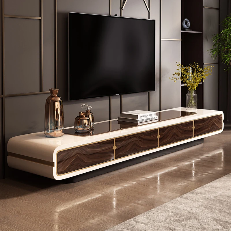 Light Luxury Modern Minimalist Floor Baking Paint TV Cabinet Living Room Furniture Italian Style Tawny Tempered Glass Countertop
Light Luxury Modern Minimalist Floor Baking Paint TV Cabinet Living Room Furniture Italian Style Tawny Tempered Glass Countertop