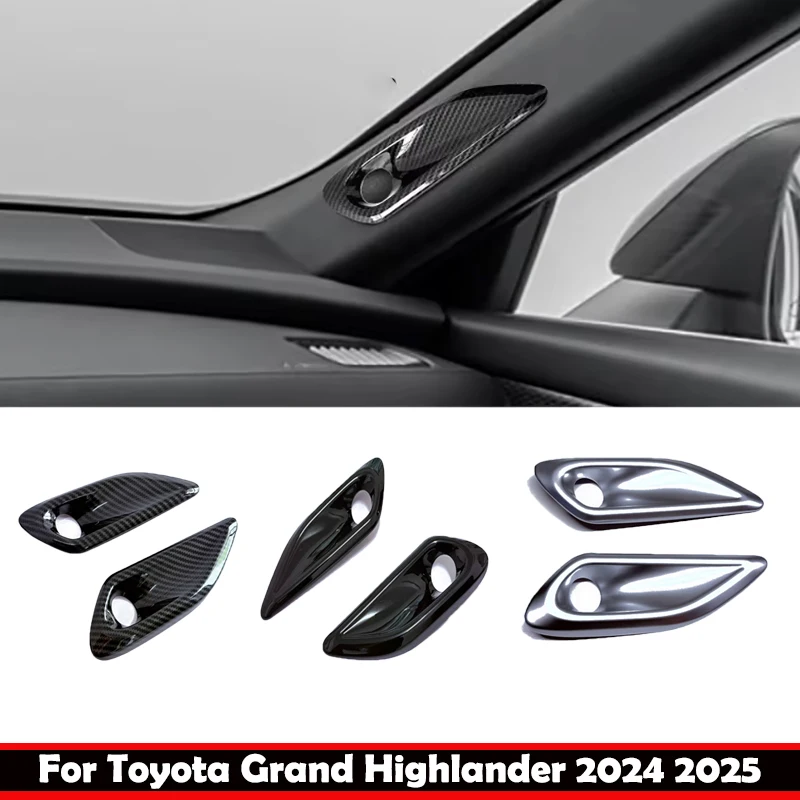 For Toyota Grand Highlander 2024 2025 ABS carbonfiber Door Loudspeaker A pillarSound Speaker Cover Sticker Interior Accessories
For Toyota Grand Highlander 2024 2025 ABS carbonfiber Door Loudspeaker A pillarSound Speaker Cover Sticker Interior Accessories