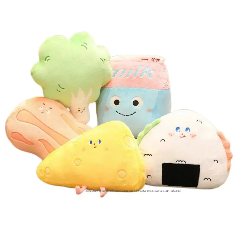 Симпатичный мультяшный плюшевый рисовый мяч, имитация сыра и тостов, набивная еда, яйцо, молоко, тостов, подушка, подушка, детская игрушка, подарок на день рождения
Симпатичный мультяшный плюшевый рисовый мяч, имитация сыра и тостов, набивная еда, яйцо, молоко, тостов, подушка, подушка, детская игрушка, подарок на день рождения