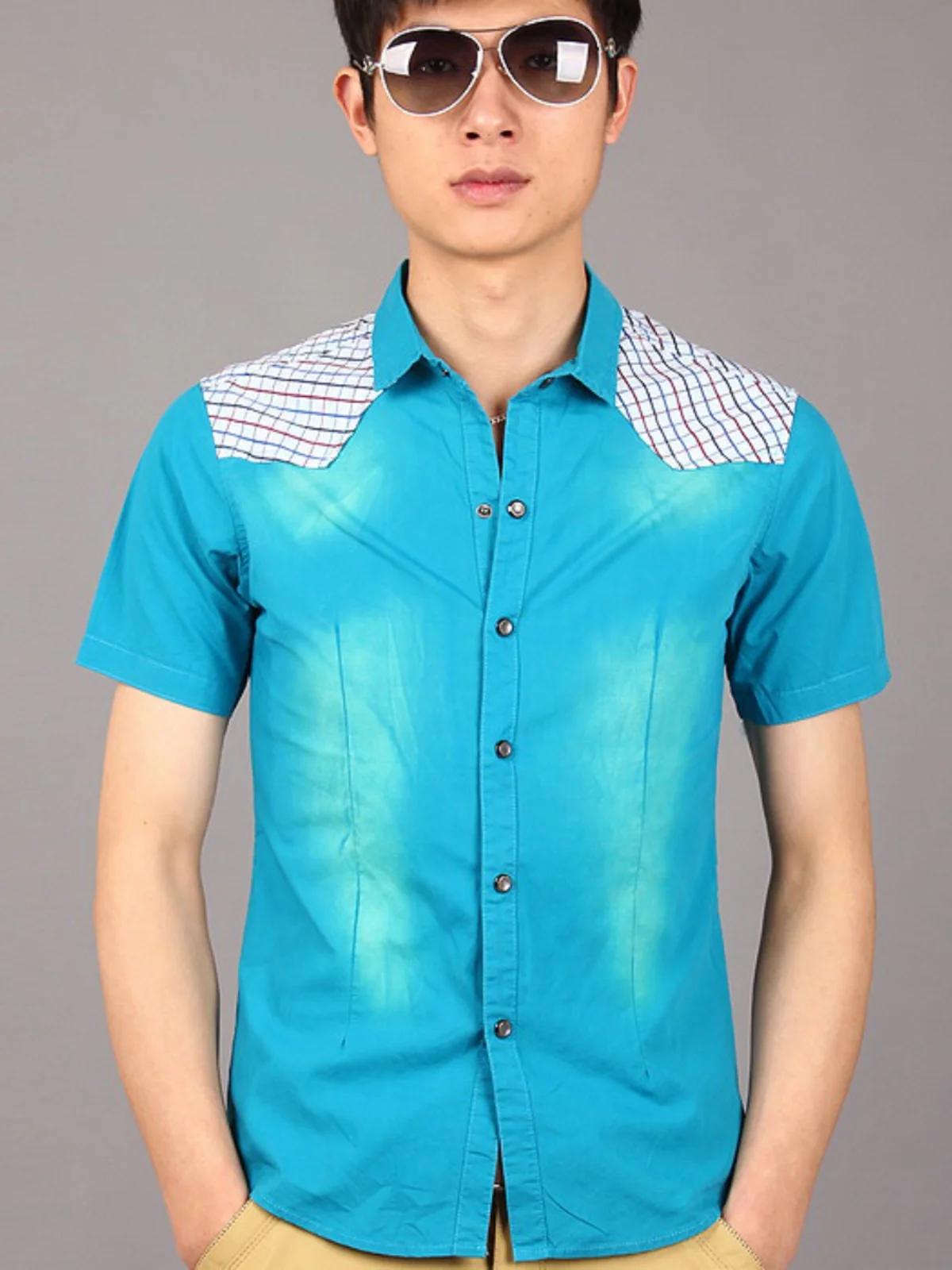 Summer Men's ort Sve irt Casual Youth Slim Fit Pure Cotton f Sve Patchwork Faionable Korean Sle irt
Summer Men's ort Sve irt Casual Youth Slim Fit Pure Cotton f Sve Patchwork Faionable Korean Sle irt