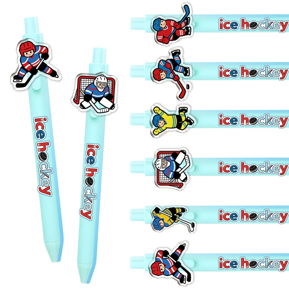 Ice Hockey Club Ice Blue Ballpoint Pens - Student Writing Pens, Creative Stationery, Office Supplies, Gift Pens for Friends
Ice Hockey Club Ice Blue Ballpoint Pens - Student Writing Pens, Creative Stationery, Office Supplies, Gift Pens for Friends