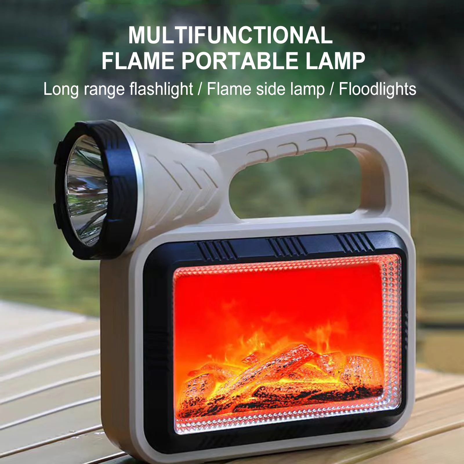 Solar Portable Flame Camping Lamp USB Rechargeable Multifunction Outdoor Spotlight Waterproof Flashlight Emergency Searchlight
Solar Portable Flame Camping Lamp USB Rechargeable Multifunction Outdoor Spotlight Waterproof Flashlight Emergency Searchlight