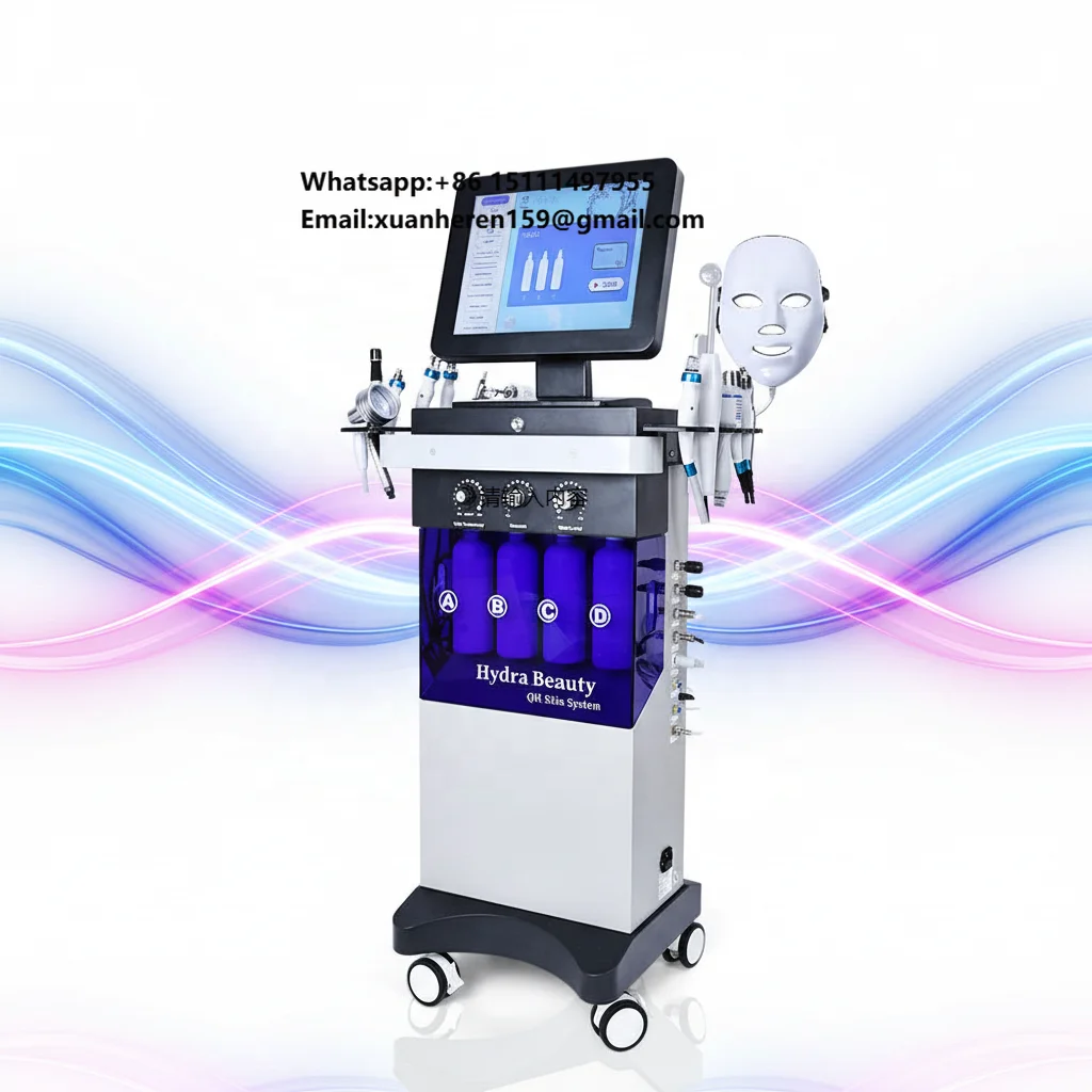 2026 Top Quality Low Price 15 in 1 Hydra Oxygen Jet Dermabrasion Hydro Aqua Peeling Beauty Face Equipment Salon Facial Machine
2026 Top Quality Low Price 15 in 1 Hydra Oxygen Jet Dermabrasion Hydro Aqua Peeling Beauty Face Equipment Salon Facial Machine