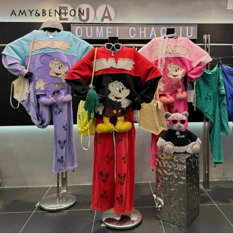 2025 Autumn New Unique Design Sweatshirts Heavy Craft Color Block Cartoon Sweatshirt Ladies Loose Versatile Design Top Hoodies
2025 Autumn New Unique Design Sweatshirts Heavy Craft Color Block Cartoon Sweatshirt Ladies Loose Versatile Design Top Hoodies