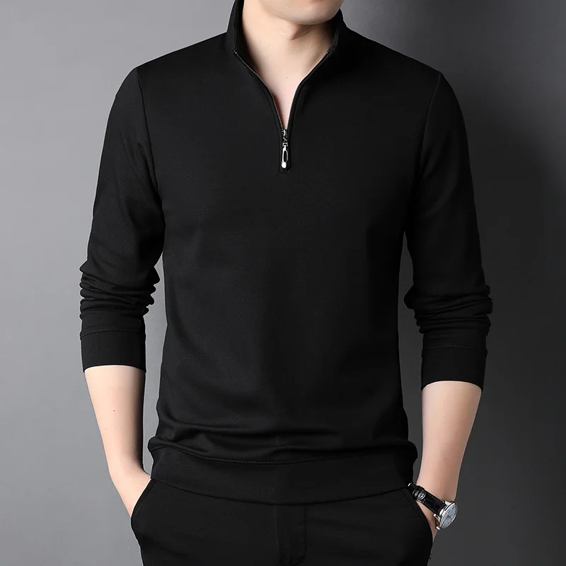 New Cotton Zipper Men's Sweatshirts Luxury Long Sleeve Solid Color Stand Collar Male Hoodies Spring Autumn Man Sweaters 4XL
New Cotton Zipper Men's Sweatshirts Luxury Long Sleeve Solid Color Stand Collar Male Hoodies Spring Autumn Man Sweaters 4XL