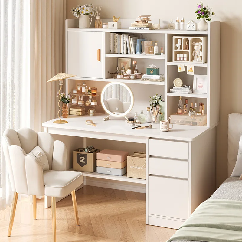 Dresser Simple Girls Bedroom Cream INS Wind Large Capacity Storage Makeup Table Student Bookshelf Integrated Desk
Dresser Simple Girls Bedroom Cream INS Wind Large Capacity Storage Makeup Table Student Bookshelf Integrated Desk