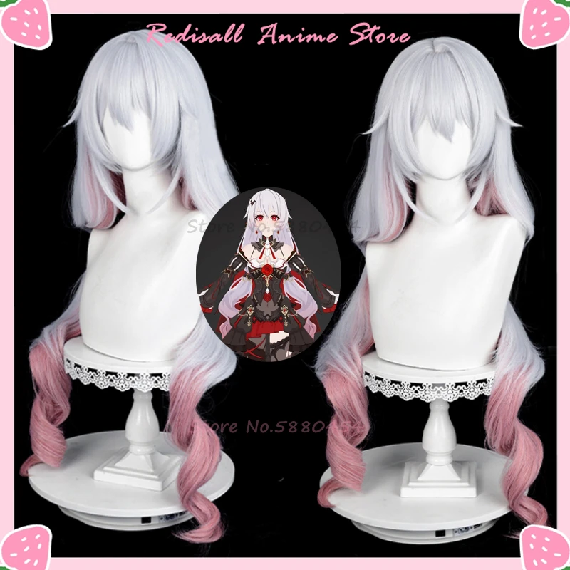 Happy End Theresa Apocalypse Wig 90cm Long Curly Ponytails Honkai Cosplay Pink Hair Game Valkyries Headwear
Happy End Theresa Apocalypse Wig 90cm Long Curly Ponytails Honkai Cosplay Pink Hair Game Valkyries Headwear