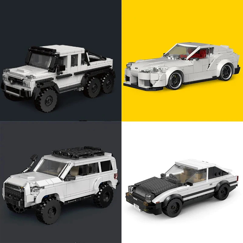 MOC AE86 Supra 4Runner G63 Building Blocks Racing Sports Car Model Desktop Decoration Brick Puzzle Toys for Children Kids Gift
MOC AE86 Supra 4Runner G63 Building Blocks Racing Sports Car Model Desktop Decoration Brick Puzzle Toys for Children Kids Gift