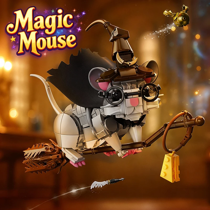 Строительные блоки с волшебной мышью, волшебные животные, милый орнамент MOC, креативные кирпичи, игрушки «сделай сам» для детей, взрослых, праздничные подарки
Строительные блоки с волшебной мышью, волшебные животные, милый орнамент MOC, креативные кирпичи, игрушки «сделай сам» для детей, взрослых, праздничные подарки
