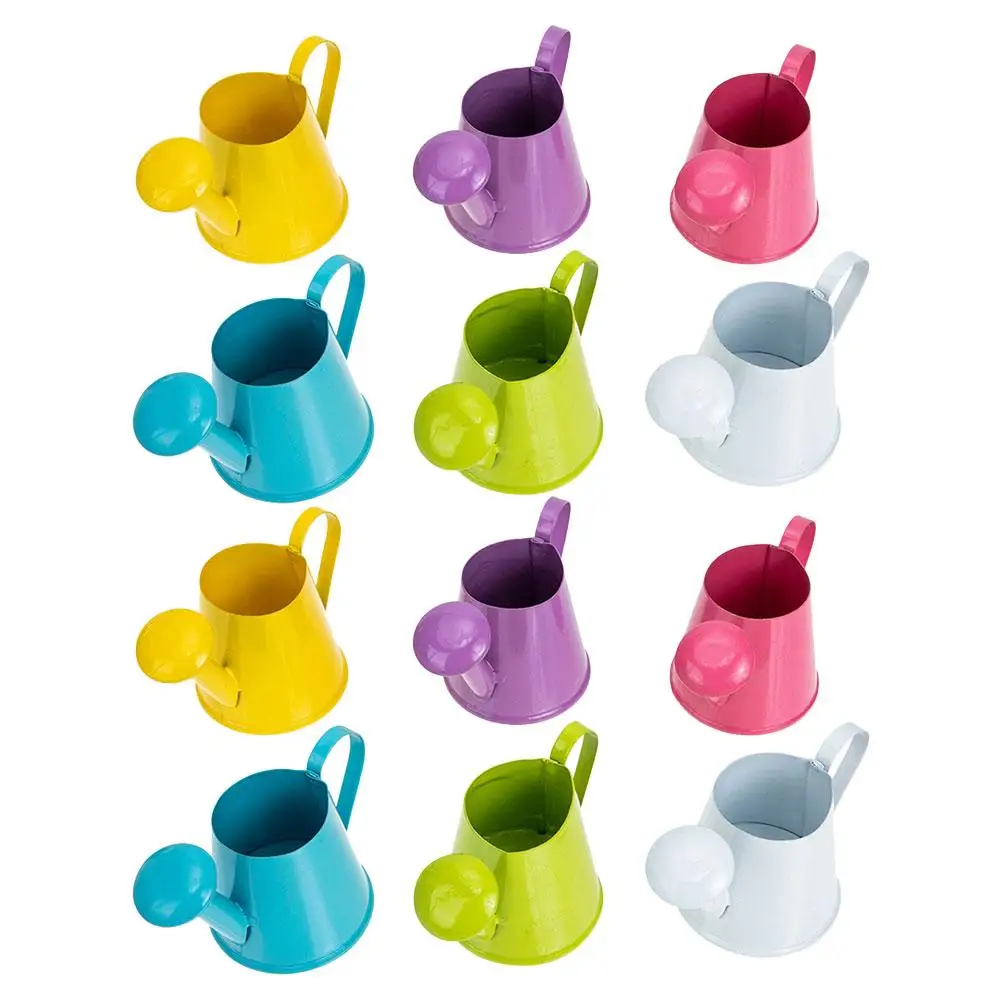 12 Pcs Mini Watering Can Small Containers Kettles Plant Pots Kids Teaching Tools Iron Material White Pink Yellow Purple Green
12 Pcs Mini Watering Can Small Containers Kettles Plant Pots Kids Teaching Tools Iron Material White Pink Yellow Purple Green