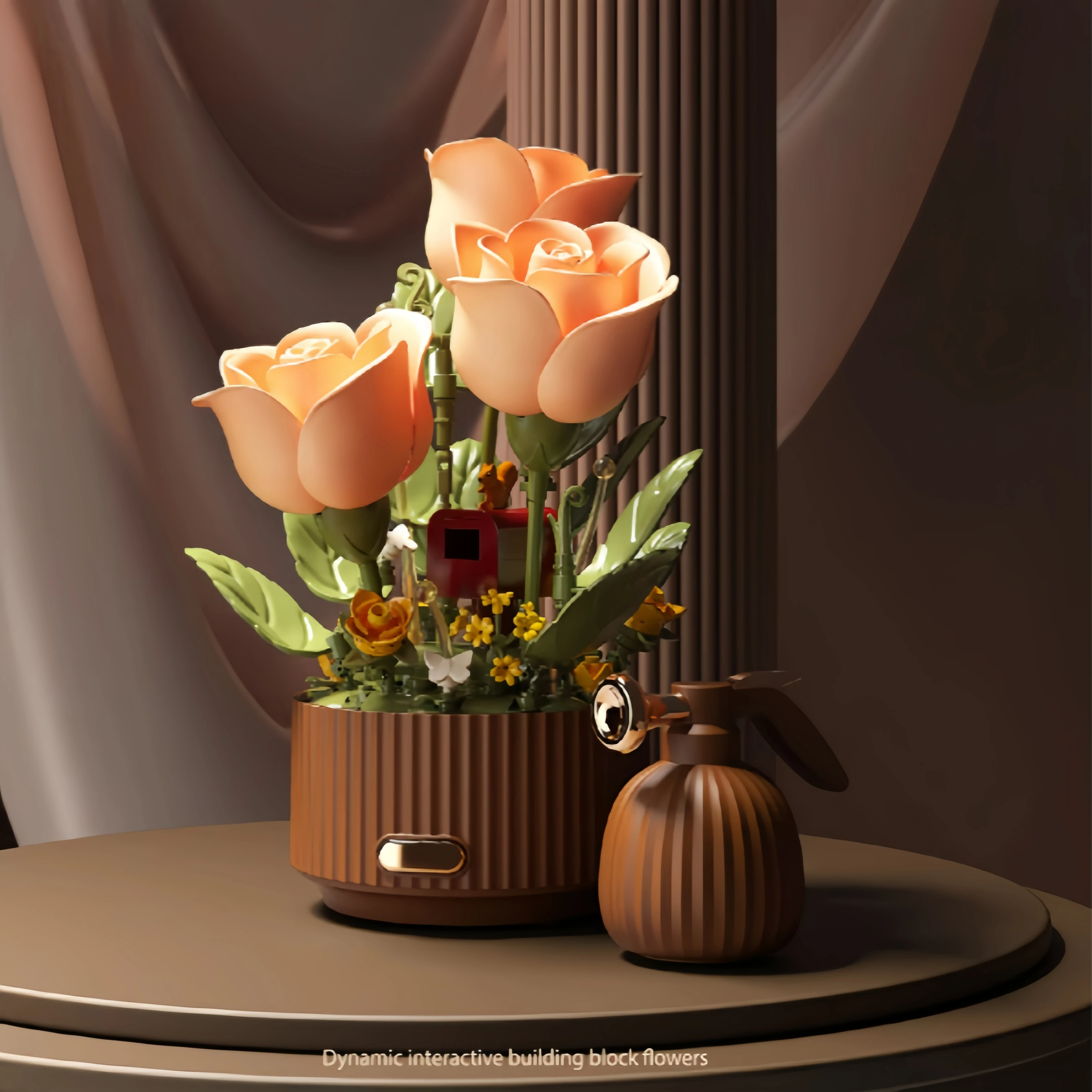 Dynamic Building Blocks, Flowers, Electric Assembly, Rose Bouquets, Fairy Atmosphere, High-End Decoration, Handmade Wedding Gift
Dynamic Building Blocks, Flowers, Electric Assembly, Rose Bouquets, Fairy Atmosphere, High-End Decoration, Handmade Wedding Gift
