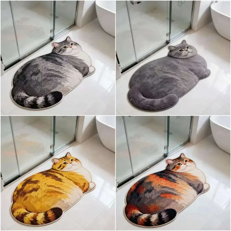 VIKAMA Washable Non-Slip Cute Cat Rug for Bathroom Bedroom Home Decor Mat
VIKAMA Washable Non-Slip Cute Cat Rug for Bathroom Bedroom Home Decor Mat