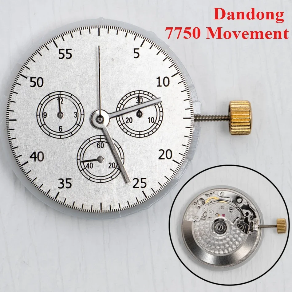 Watch movement accessories Dandong 7750 movement multi needle multifunctional 7750 mechanical movement Six Pin
Watch movement accessories Dandong 7750 movement multi needle multifunctional 7750 mechanical movement Six Pin