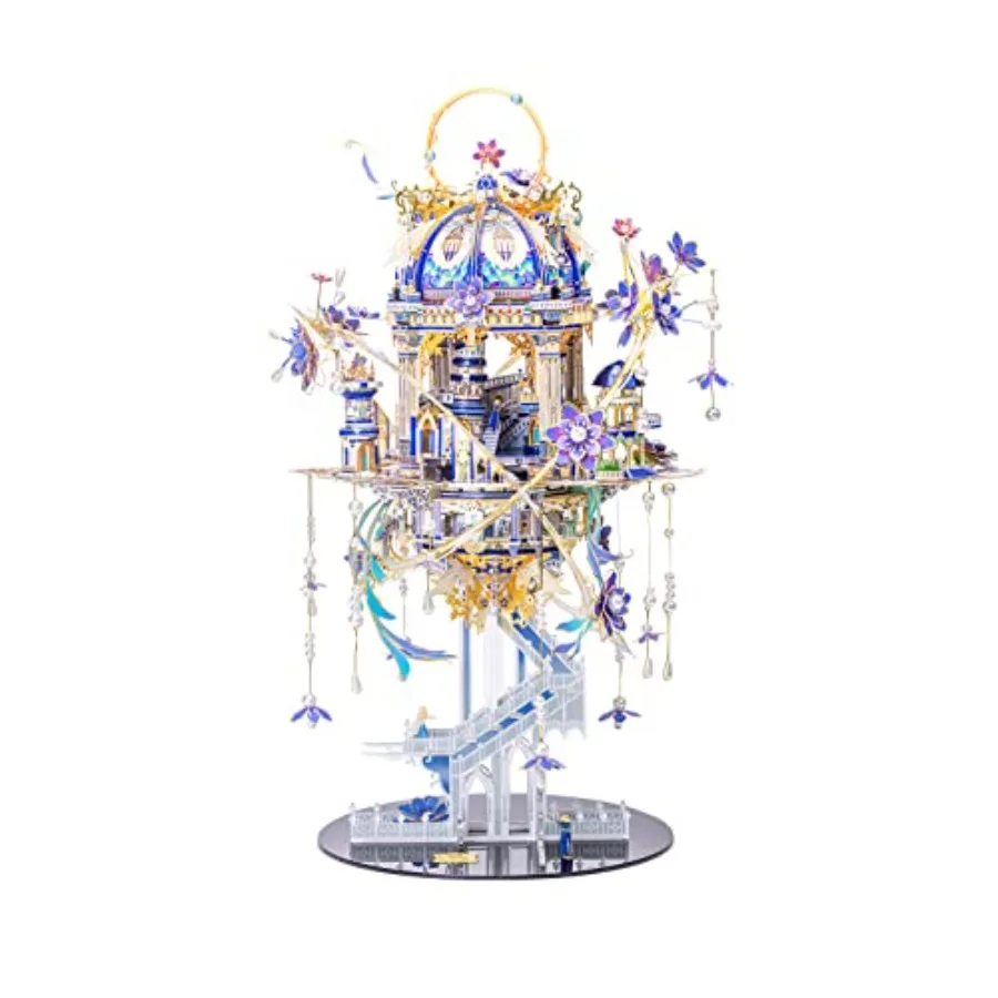 3D metal puzzle for adults: Romeo and Juliet architectural model kit with lighting, six-box set in silver-gray, precision-cut l
3D metal puzzle for adults: Romeo and Juliet architectural model kit with lighting, six-box set in silver-gray, precision-cut l