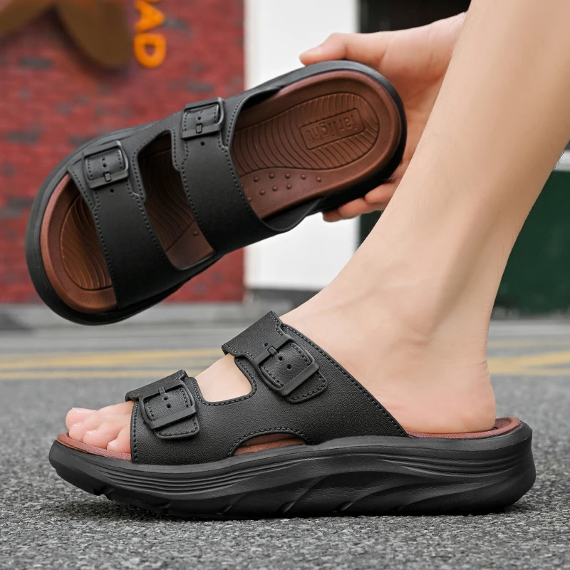 Summer Hot Sale Double Buckle Slides Unisex One Strap Design Cross Border Popular Casual Non Slip Beach Indoor Outdoor Slippers
Summer Hot Sale Double Buckle Slides Unisex One Strap Design Cross Border Popular Casual Non Slip Beach Indoor Outdoor Slippers