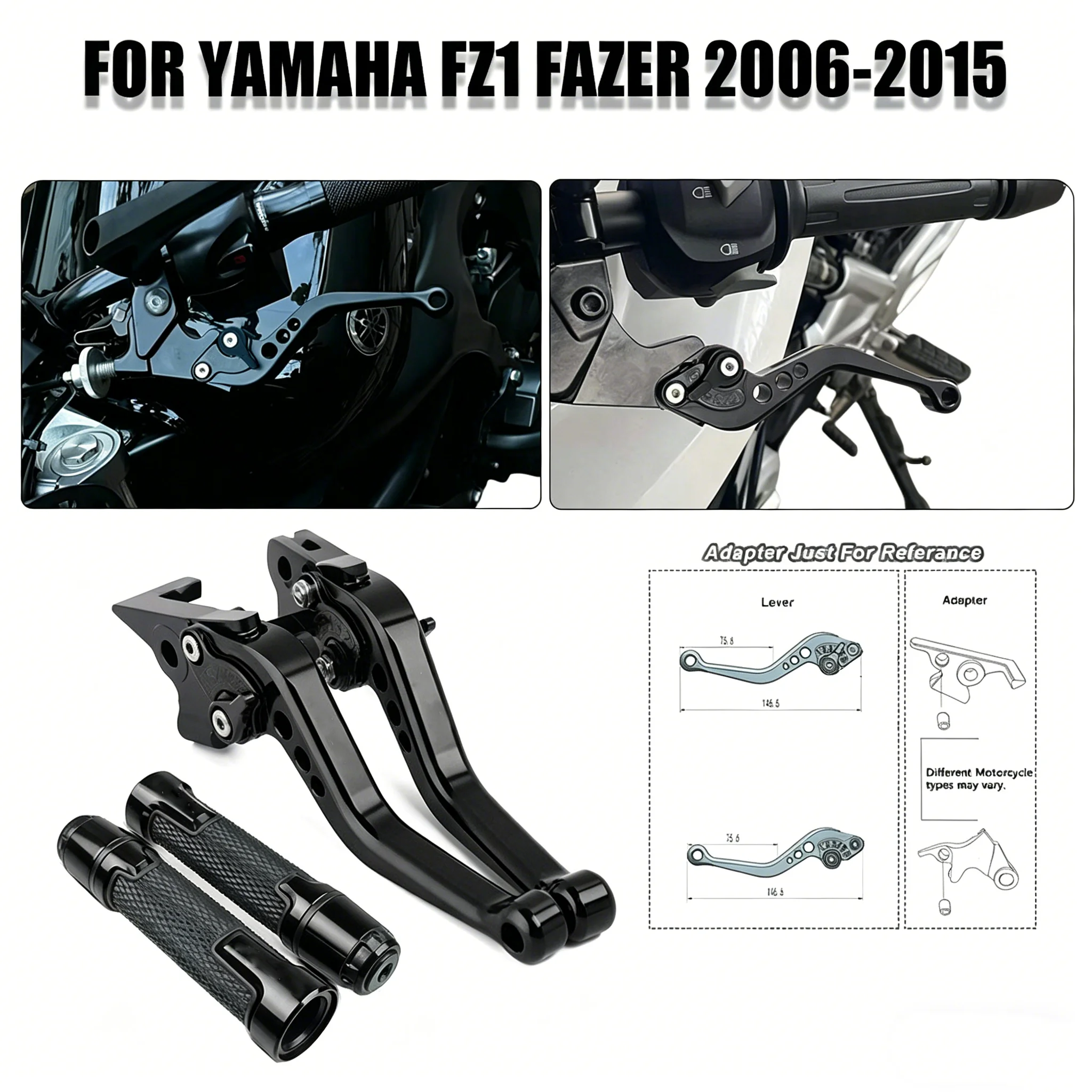 For Yamaha FZ1 FAZER 2006-2015 Motorcycle Brake Clutch Levers CNC Adjustable Short Modified Clutch Brake Lever Handles Grips Kit
For Yamaha FZ1 FAZER 2006-2015 Motorcycle Brake Clutch Levers CNC Adjustable Short Modified Clutch Brake Lever Handles Grips Kit