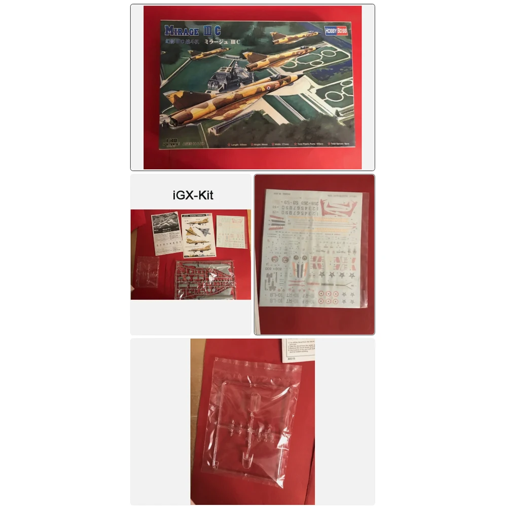 HobbyBoss 80315 1/48 Scale France Mirage IIIC Fighter Plane Plastic Assembly Model Building Kit
HobbyBoss 80315 1/48 Scale France Mirage IIIC Fighter Plane Plastic Assembly Model Building Kit