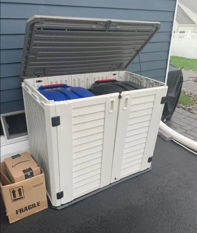 Plastic Composite Garden Tool Garage Outdoor Tools Storage Cabinet With Tools Storage Workbench
Plastic Composite Garden Tool Garage Outdoor Tools Storage Cabinet With Tools Storage Workbench