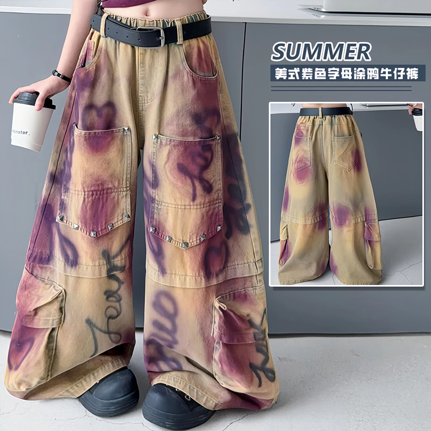 Girs Hiphop Denim Jeans American Retro High Street Dance Graffiti Vintage Trousers Jazz Girls Casual Pants Trendy Without Belt
Girs Hiphop Denim Jeans American Retro High Street Dance Graffiti Vintage Trousers Jazz Girls Casual Pants Trendy Without Belt