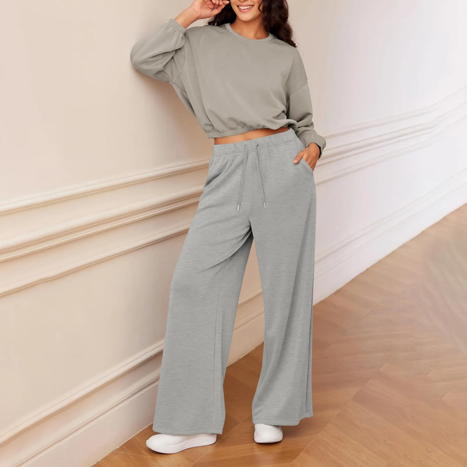 Women's Casual Soft Wide Leg Pants with Pockets and Drawstring High Waist Pull-On Style for Effortless Comfort
Women's Casual Soft Wide Leg Pants with Pockets and Drawstring High Waist Pull-On Style for Effortless Comfort