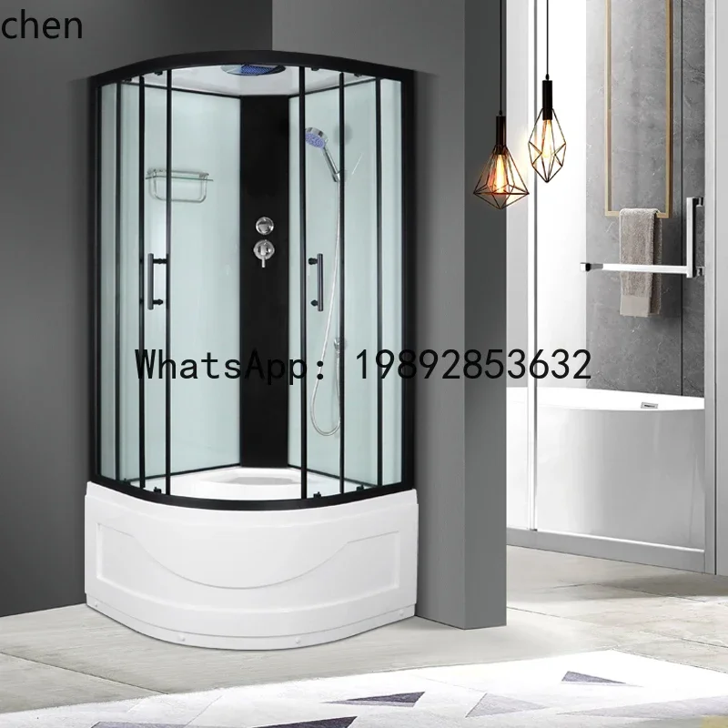 D18- integrated bathroom shower room integrated batub steam glass partition arc fan bath
D18- integrated bathroom shower room integrated batub steam glass partition arc fan bath