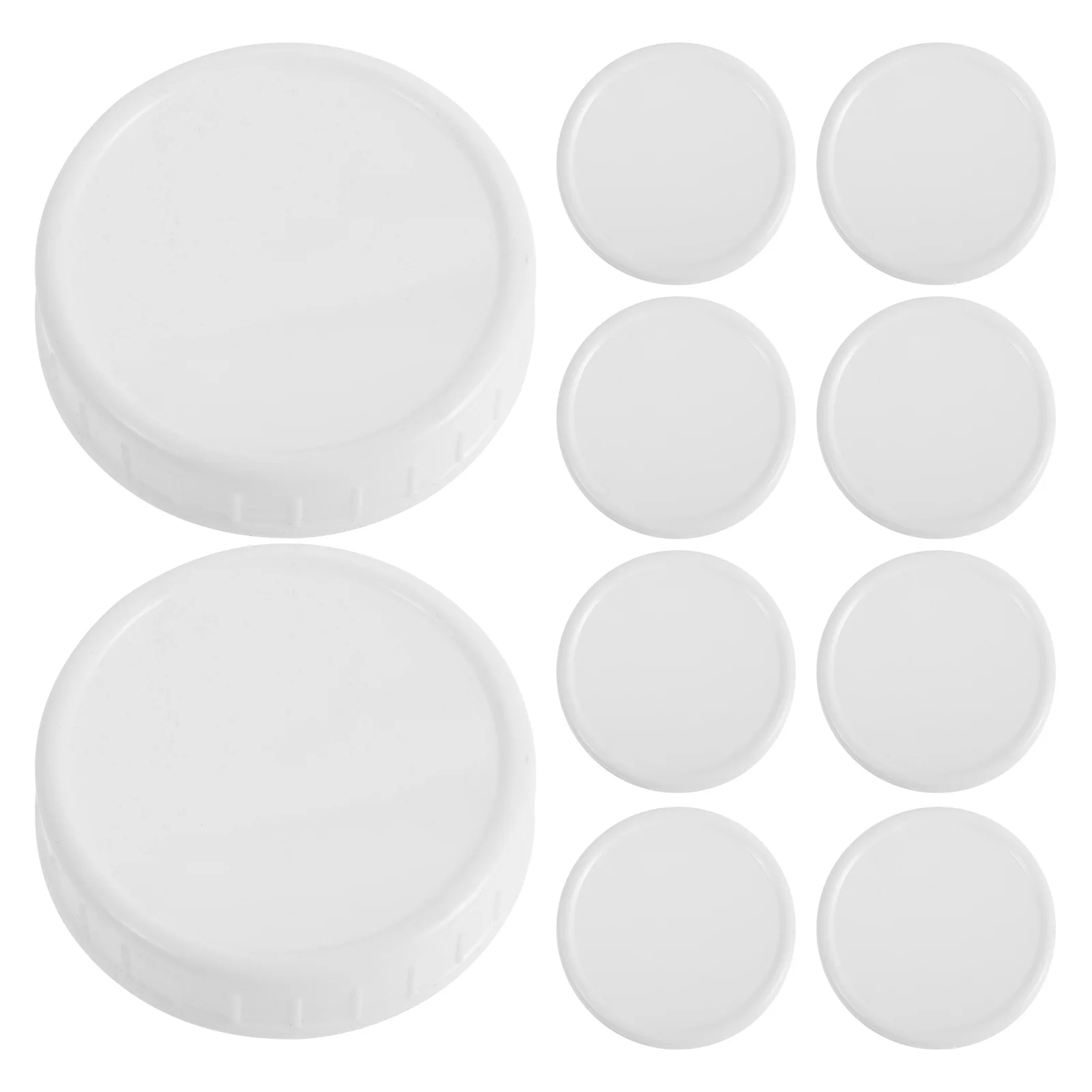 10 Pcs Plastic Lid Airtight Wide Mouth Mason Jar Storage Sealed Reusable Silicone Ring Glass Container Kitchen Organizing
10 Pcs Plastic Lid Airtight Wide Mouth Mason Jar Storage Sealed Reusable Silicone Ring Glass Container Kitchen Organizing