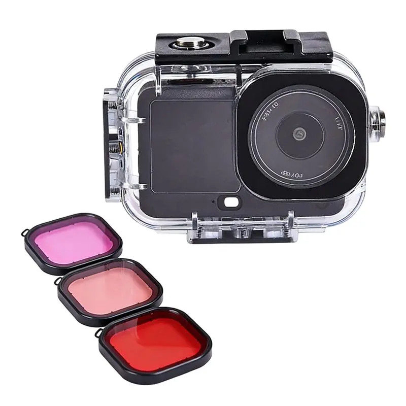 AYHF Protective Shell 60M Waterproof Case With 3 Filters For DJI Osmo Action 6 Housing Underwater Dive Cover Anti-Drop
AYHF Protective Shell 60M Waterproof Case With 3 Filters For DJI Osmo Action 6 Housing Underwater Dive Cover Anti-Drop