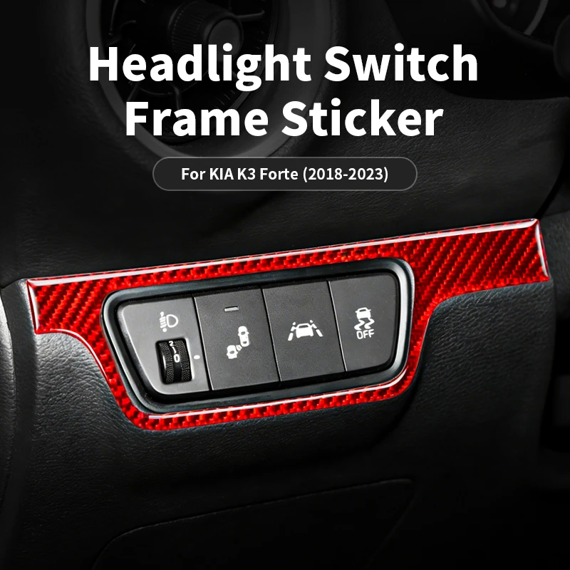 For KIA K3 Forte (2018-2023) Carbon Fiber Fog Light Switch Panel Trim Sticker - Anti-Scratch Car Interior Tuning Accessories
For KIA K3 Forte (2018-2023) Carbon Fiber Fog Light Switch Panel Trim Sticker - Anti-Scratch Car Interior Tuning Accessories