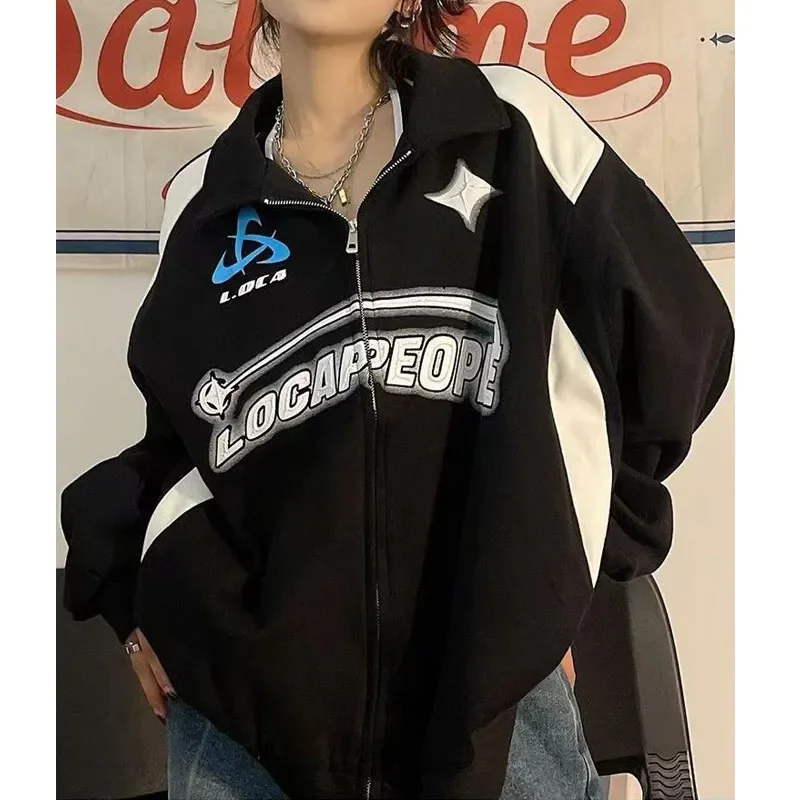 Vintage Women Oversized Sweatshirts 2023 Autumn Letter Print Zipper Jacket Caots Korean Streetwear Trend Y2K Female Hoodies Tops
Vintage Women Oversized Sweatshirts 2023 Autumn Letter Print Zipper Jacket Caots Korean Streetwear Trend Y2K Female Hoodies Tops