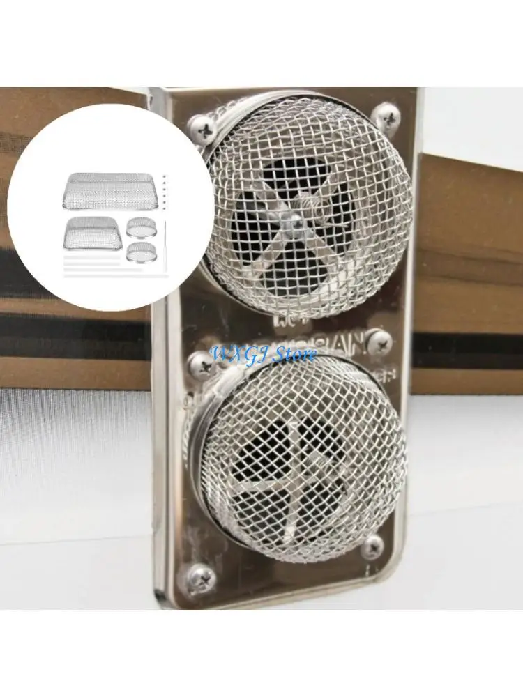 37JE Universal Trailer Vent Cover Rustproof Mesh Cover For Campers Ventilation Perfect For Outdoor Travel In Humid Areas
37JE Universal Trailer Vent Cover Rustproof Mesh Cover For Campers Ventilation Perfect For Outdoor Travel In Humid Areas