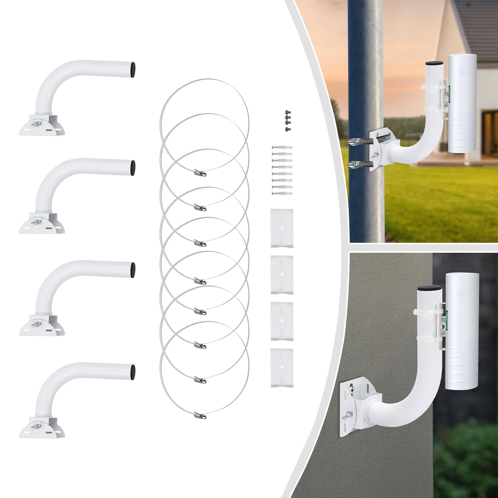 4Pcs Wireless Bridge Bracket Mount Universal Pole and Wall Outdoor Access Point Mounting, Adjustable Wall Mount Antenna
4Pcs Wireless Bridge Bracket Mount Universal Pole and Wall Outdoor Access Point Mounting, Adjustable Wall Mount Antenna