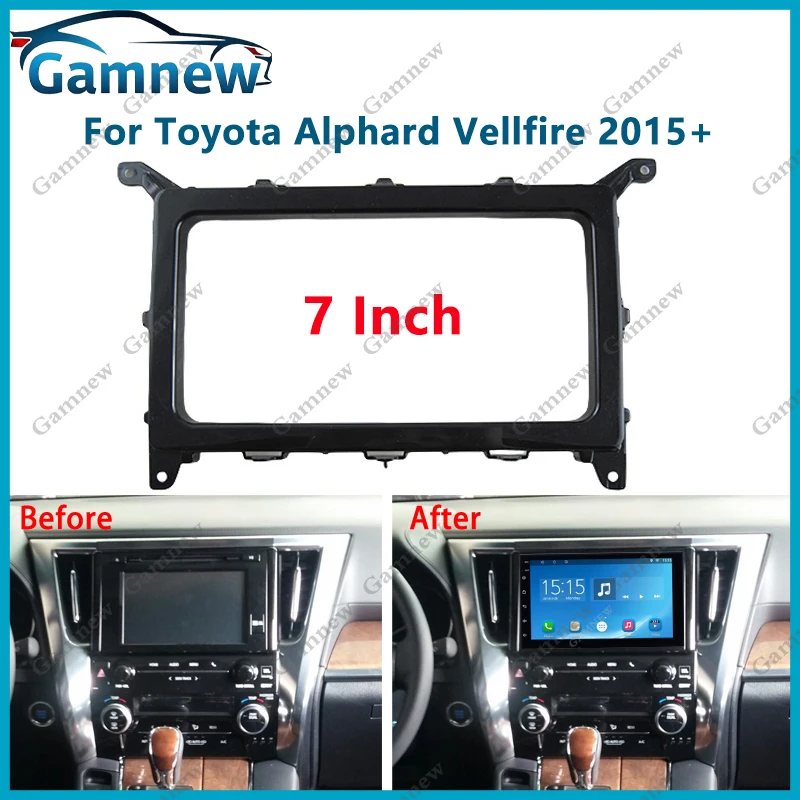 7 inch 2DIN Car Fascia Radio Panel For Toyota Alphard Vellfire 2015+ Frame Kit Install Facia Face Plate
7 inch 2DIN Car Fascia Radio Panel For Toyota Alphard Vellfire 2015+ Frame Kit Install Facia Face Plate