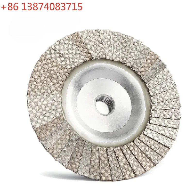 Z-LION Diamond Flap Disc 4 Inch M14 Or 5/8-11 Thread Metal Adapter Diamond Electroplated Grinding Wheel Flap Disc Abrasive Tool
Z-LION Diamond Flap Disc 4 Inch M14 Or 5/8-11 Thread Metal Adapter Diamond Electroplated Grinding Wheel Flap Disc Abrasive Tool