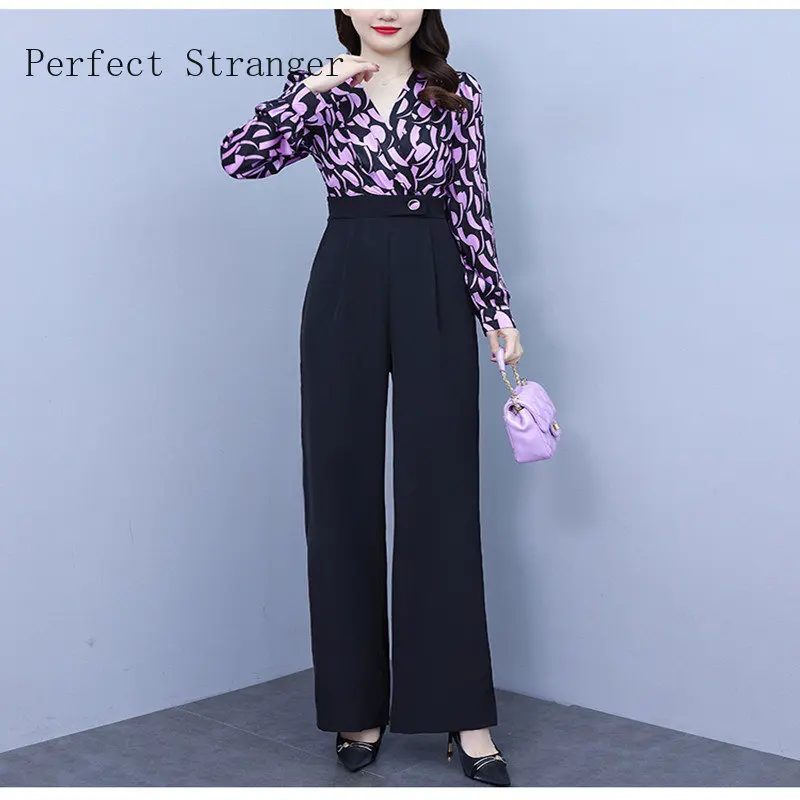 2024 Spring Women Elegant Office Lady Loose Wide Leg Pants Bodysuits V Collar Flower Printing Ladies Jumpsuits Streetwear
2024 Spring Women Elegant Office Lady Loose Wide Leg Pants Bodysuits V Collar Flower Printing Ladies Jumpsuits Streetwear