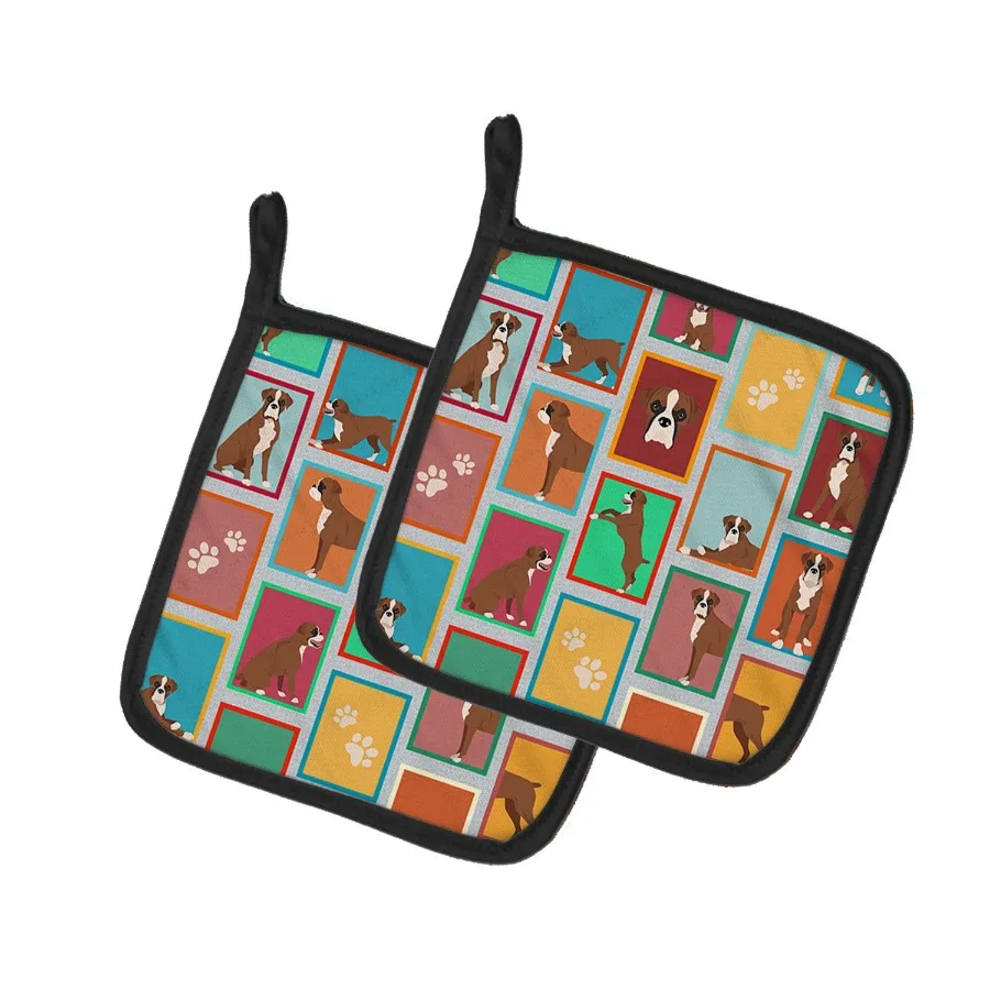 Lots of Flashy Fawn Boxer Pair of Pot Holders Kitchen Heat Resistant Pot Holders Sets Oven Hot Pads for Cooking Baking BBQ 7 1
Lots of Flashy Fawn Boxer Pair of Pot Holders Kitchen Heat Resistant Pot Holders Sets Oven Hot Pads for Cooking Baking BBQ 7 1