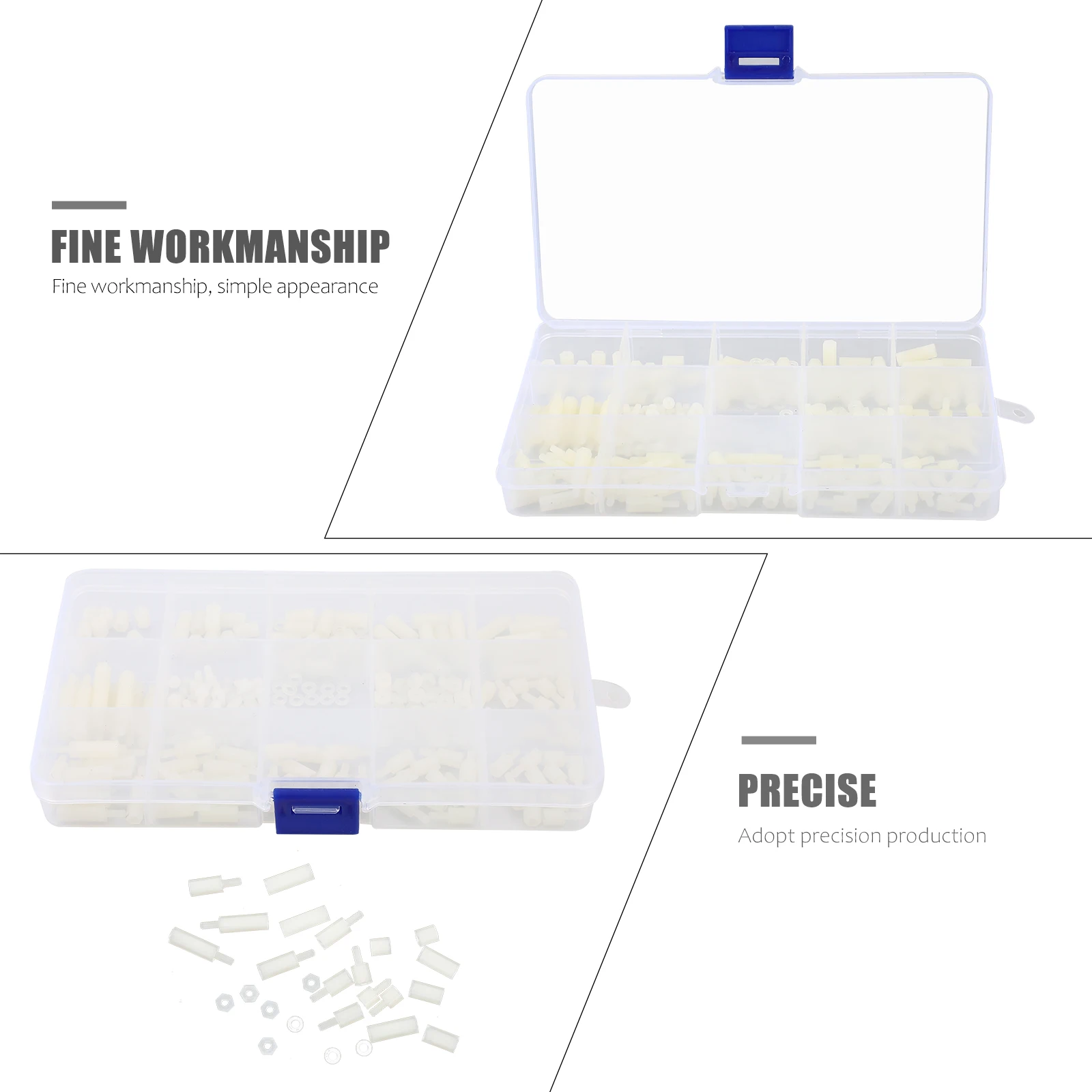Nylon Screw Nut Kit St off Spacers Plastic Ratchet Column Suit Waterproof Rust Resistant Hexagonal Stud Nut Practical 
Nylon Screw Nut Kit St off Spacers Plastic Ratchet Column Suit Waterproof Rust Resistant Hexagonal Stud Nut Practical