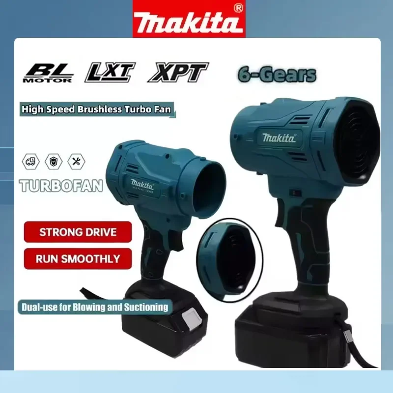 Беспроводная воздуходувка Makita 18В с высокоскоростным бесщеточным двигателем, 6 режимов, турбовентилятор, 130000 об/мин, мощный вентилятор-воздуходувка
Беспроводная воздуходувка Makita 18В с высокоскоростным бесщеточным двигателем, 6 режимов, турбовентилятор, 130000 об/мин, мощный вентилятор-воздуходувка
