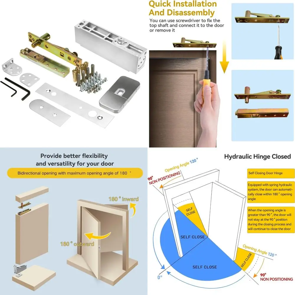 Сверхмощные поворотные петли из нержавеющей стали с вращением на 360 градусов, подпружиненные шарнирные петли для невидимых деревянных дверей со скрытой конструкцией
Сверхмощные поворотные петли из нержавеющей стали с вращением на 360 градусов, подпружиненные шарнирные петли для невидимых деревянных дверей со скрытой конструкцией