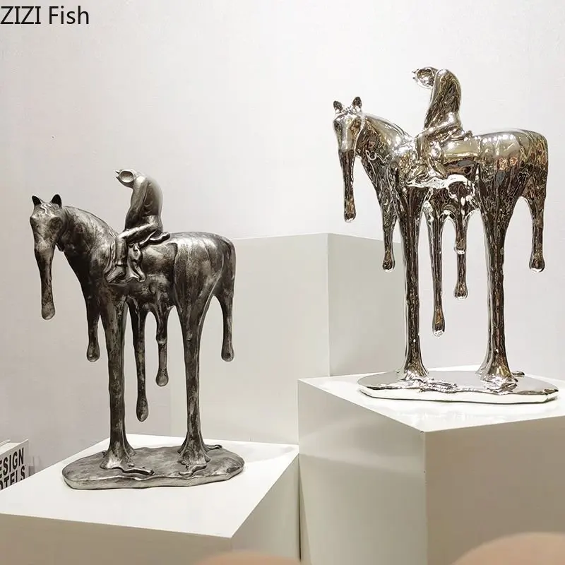 Abstract Crafts Fluid Knight Character Resin Sculpture Living Room Decoration Night Rider Horsemen Statue Room Aesthetics Decor
Abstract Crafts Fluid Knight Character Resin Sculpture Living Room Decoration Night Rider Horsemen Statue Room Aesthetics Decor