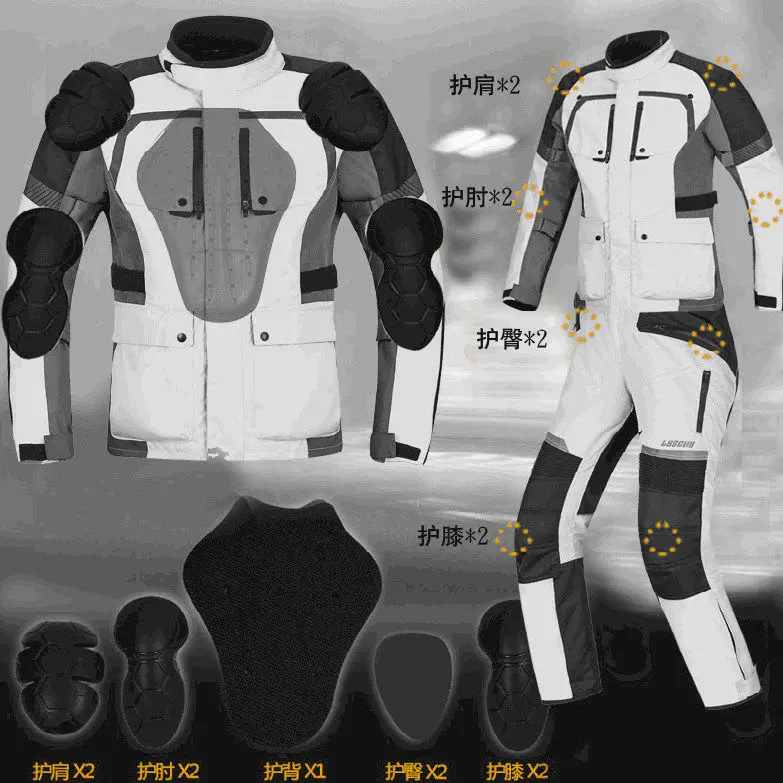 Men's Motorcycle Riding Suit Winter Warm Waterproof Racing Jacket Pants Set 4‑Season Touring Rally Suit Plus Size Available
Men's Motorcycle Riding Suit Winter Warm Waterproof Racing Jacket Pants Set 4‑Season Touring Rally Suit Plus Size Available