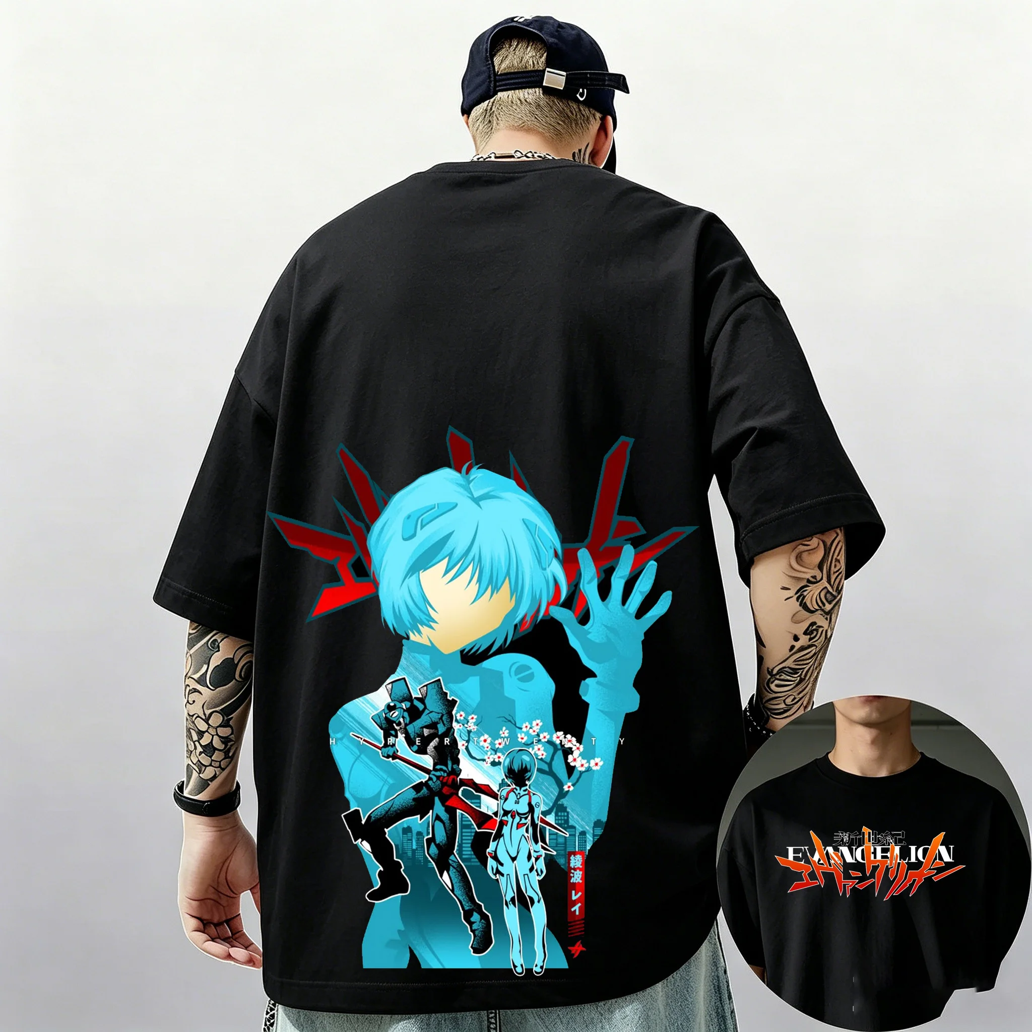 2026 Summer New Arrival: Evangelion Pattern Street Style Print Short-Sleeve T-Shirt, Y2K Style, Suitable for Both Men and Women
2026 Summer New Arrival: Evangelion Pattern Street Style Print Short-Sleeve T-Shirt, Y2K Style, Suitable for Both Men and Women
