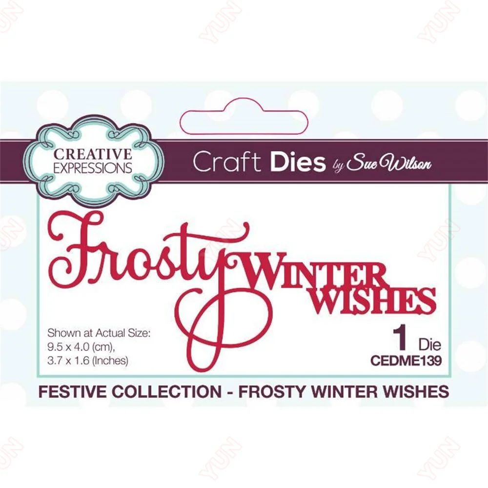 Metal Cutting Dies DIY Frosty Winter Wishes Craft Die Scrapbooking Paper Craft Handmade Make Album Card
Metal Cutting Dies DIY Frosty Winter Wishes Craft Die Scrapbooking Paper Craft Handmade Make Album Card