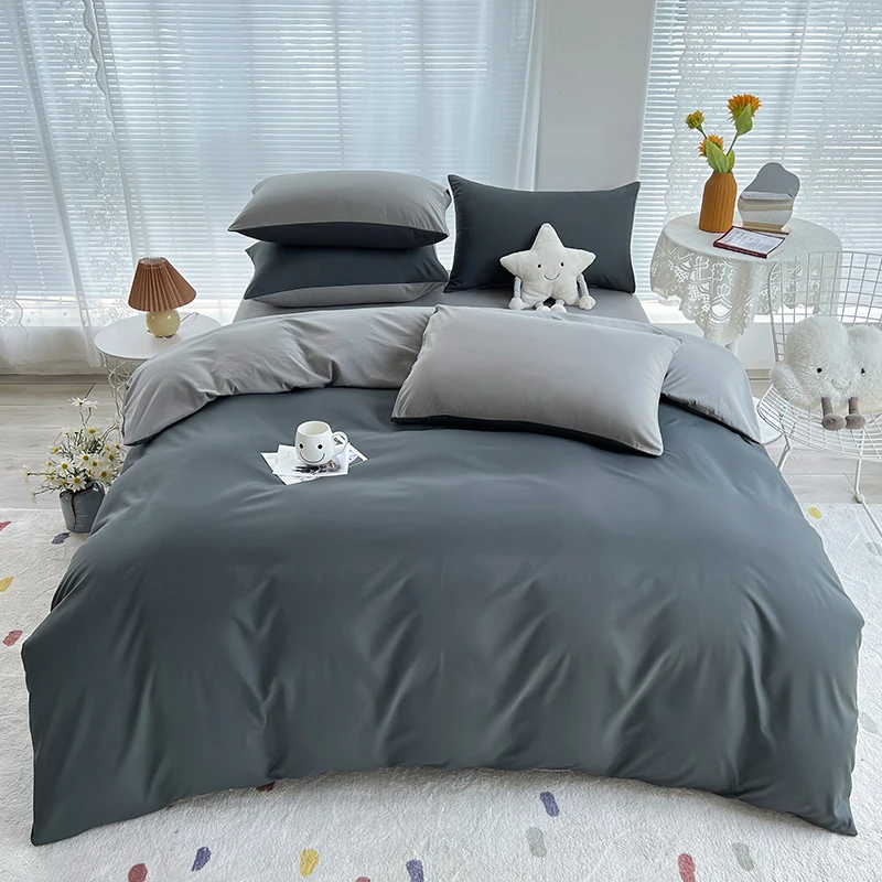 4Pcs Duvet Cover Set Thicken 120gsm Fabric Solid Color Single Double King Queen Quilt Cover Bed Linen Set Bedding Bed Sheets Set
4Pcs Duvet Cover Set Thicken 120gsm Fabric Solid Color Single Double King Queen Quilt Cover Bed Linen Set Bedding Bed Sheets Set