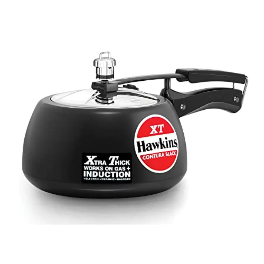 Contura Hard Anodized Induction Compatible Extra Thick Base Pressure Cooker Black 3L
Contura Hard Anodized Induction Compatible Extra Thick Base Pressure Cooker Black 3L